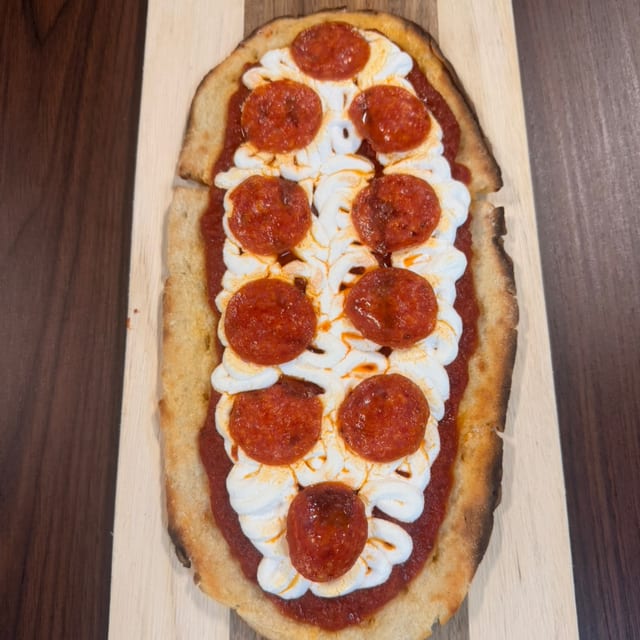 Pepperoni Hot Honey Flatbread.