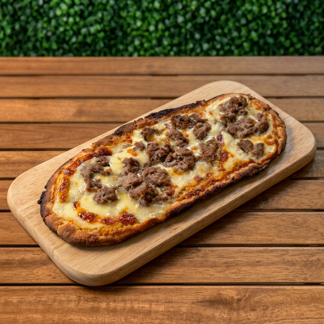Philly Cheesesteak Flatbread.